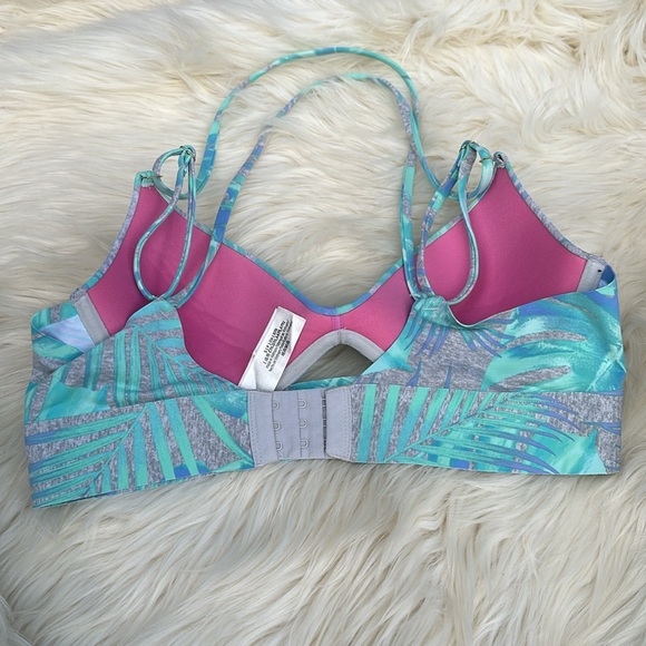 PINK Victoria’s Secret Bonded Push Up Bra With All Over Palm Trees Decor, Small - Picture 4 of 6